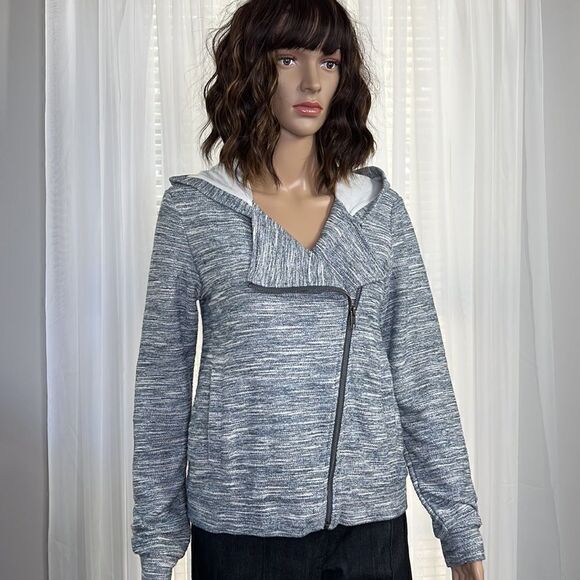 Anthropologie Saturday Sunday Knit Hooded Zip Jacket XS - Picture 7 of 9
